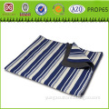 PP woven beach mat for promotion pvc zipper